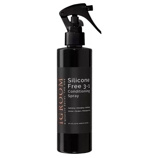 iGroom Silicone Free 3-1 Conditioning/Detangling Pet Spray, 237mL